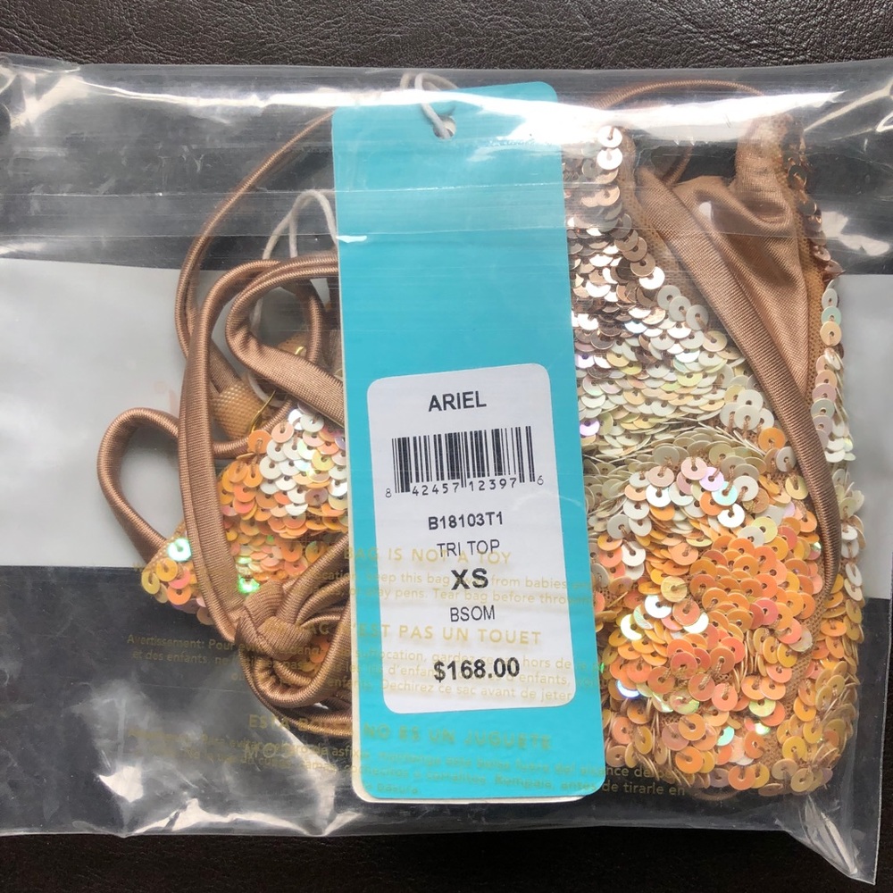 NWT Beach Bunny Ariel Nude Bikini Top